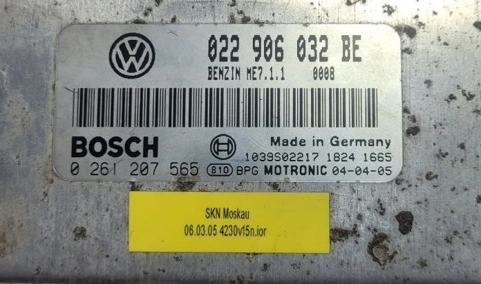 0261207565 022906032BE 0008 1037367551 ME7.1.1 VW Touareg 3.2I 2003Y ORI+E2 ATgearbox boot FULL.rar